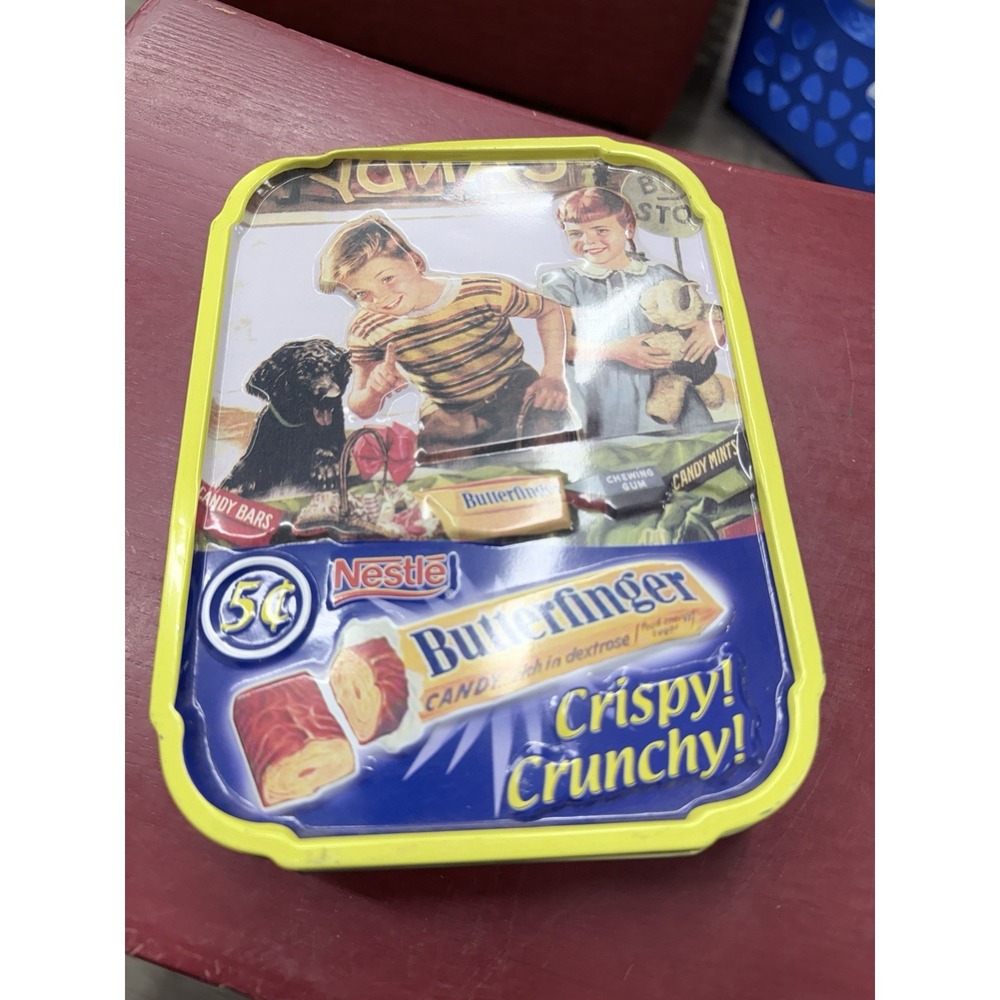 Nostalgic Nestle Butterfingers Tin 5‎ Cents Crispy Crunch